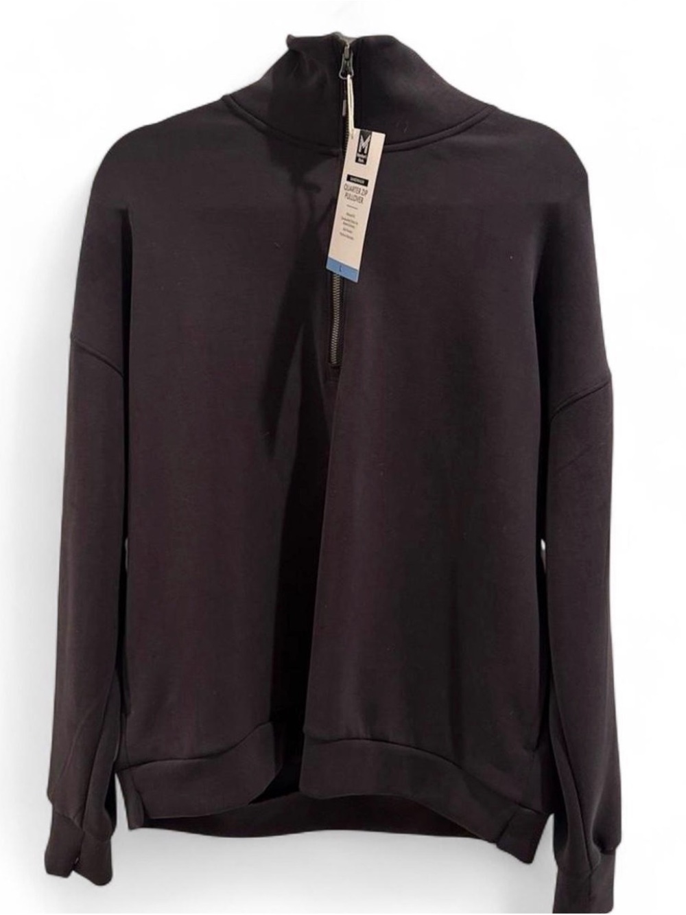 Target Women's Black Half-Zip Mock Neck Sweatshirt